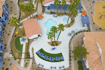 Relaxing resort-style pool with sundeck and spa